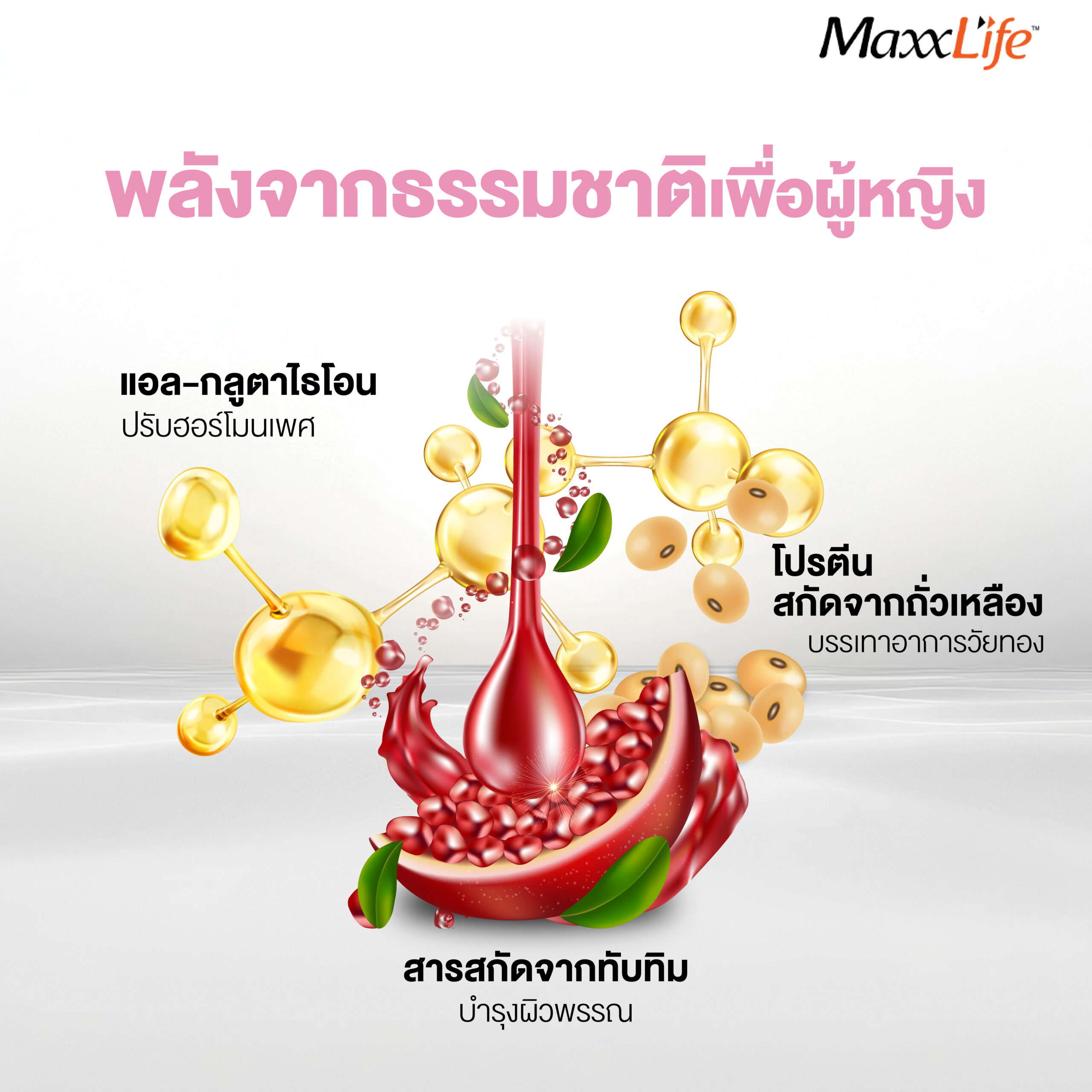 Feminie ปรับสมดุลฮอร์โมน ลดปวดท้องประจำเดือน ช่องคลอดกระชับ บำรุงผิวพรรณ - Maxxlife