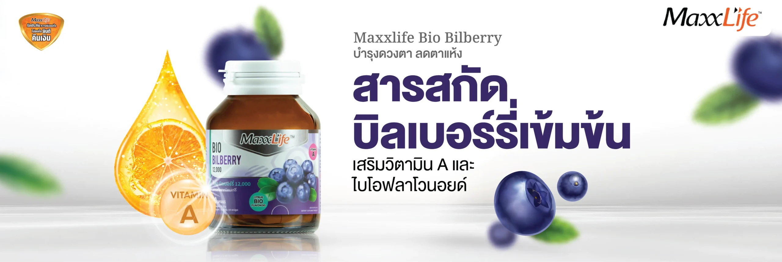 Bio Bilberry สารสกัดบิลเบอร์รี่เข้มข้น บำรุงดวงตา - MaxxLife